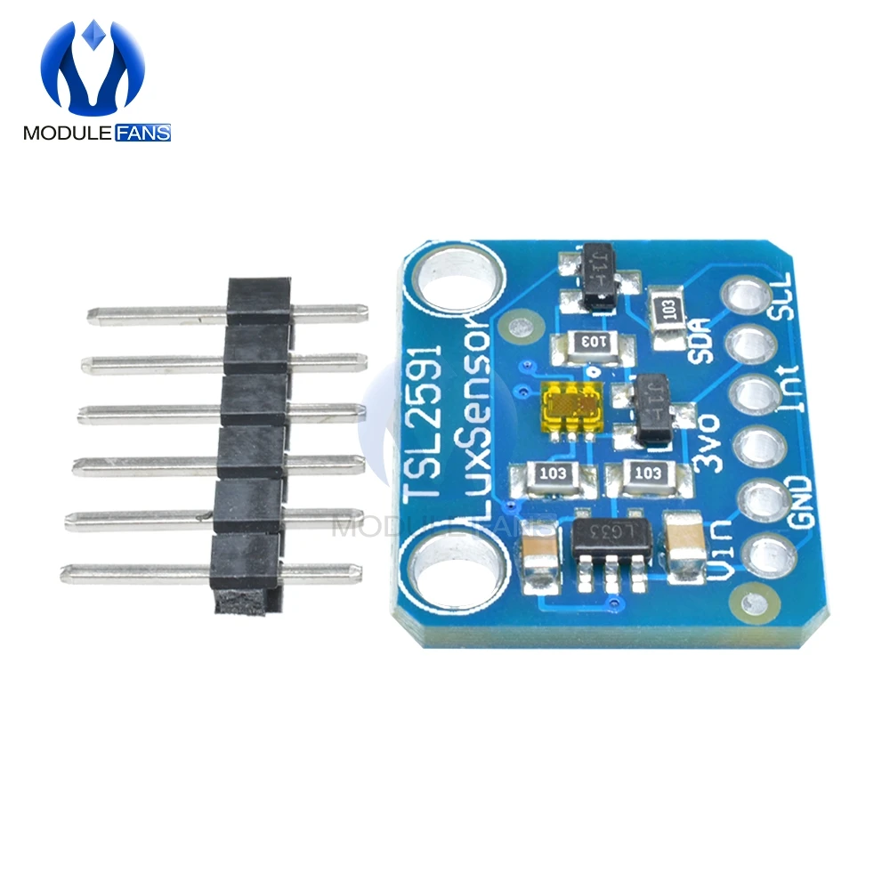 TSL2591 IIC I2C свет Сенсор Breakout модуль высокий динамический диапазон цифровое табло TSL25911FN 3,3 5 V Diy Электронные
