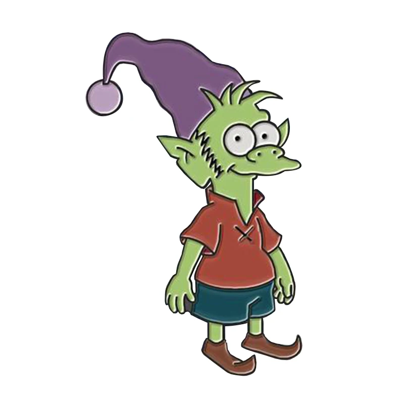 Disenchantment elfo Эмаль Булавка мультфильм аниме эльф брошь идеальный шляпа и сумка аксессуар
