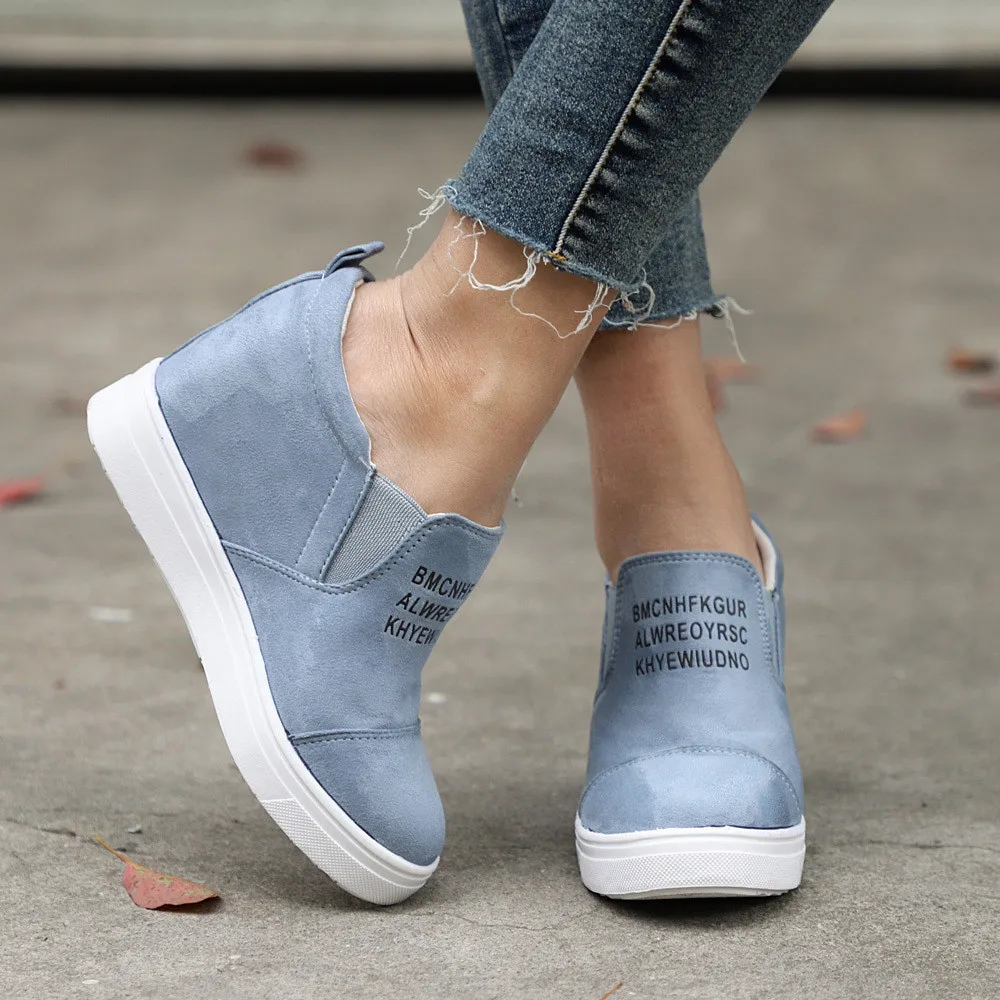 Women's Ladies Fashion Ankle Letter Increasing Wedges Martin Shoes Short Boots winter boots women warm snow#g8