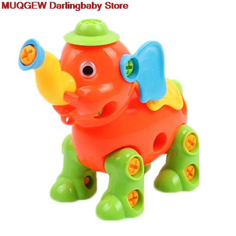 Kid Toys Обучающий винт DIY гайка установлен 3D головоломка животные разборка Смешные гаджеты Необычные интересные игрушки для детей - Цвет: Kid Toys