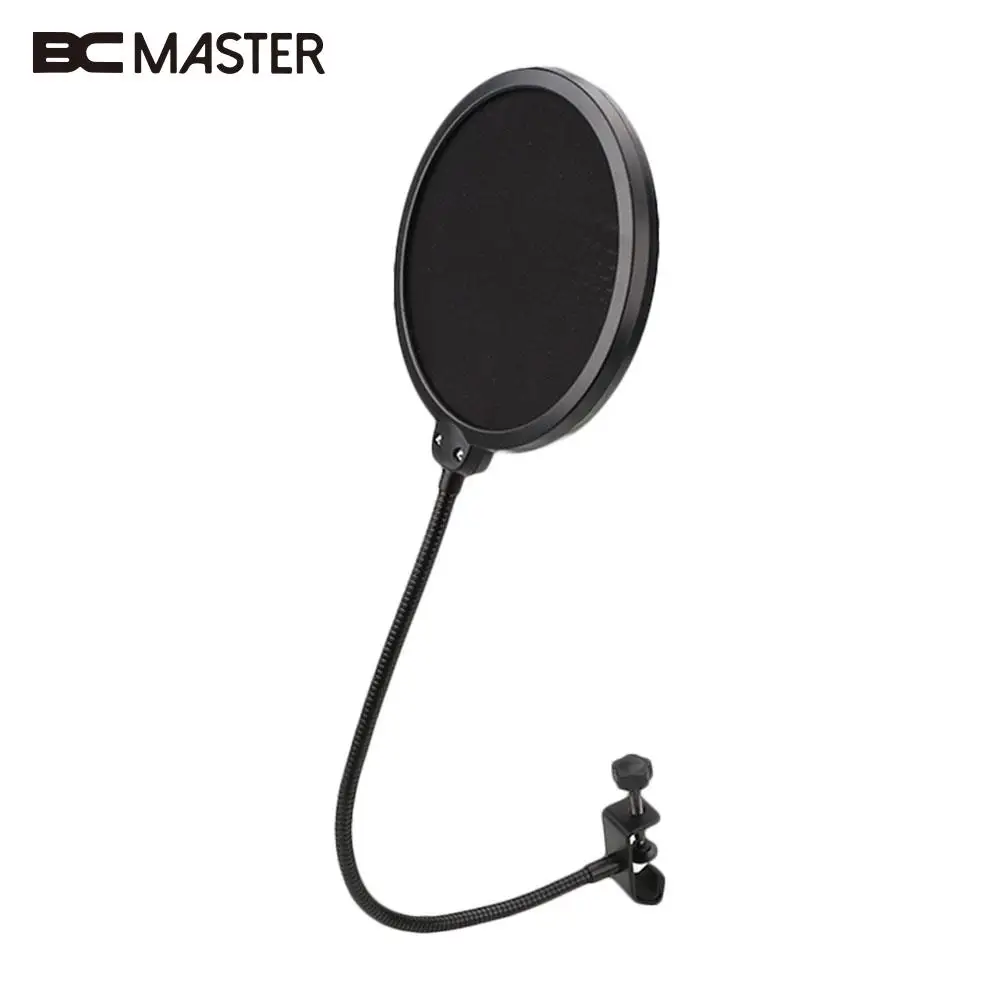 BCMaster Черный Гибкий микрофон Микрофон лобовое стекло микрофон Поп фильтр ветрозащитный экран крышка говорящие аксессуары
