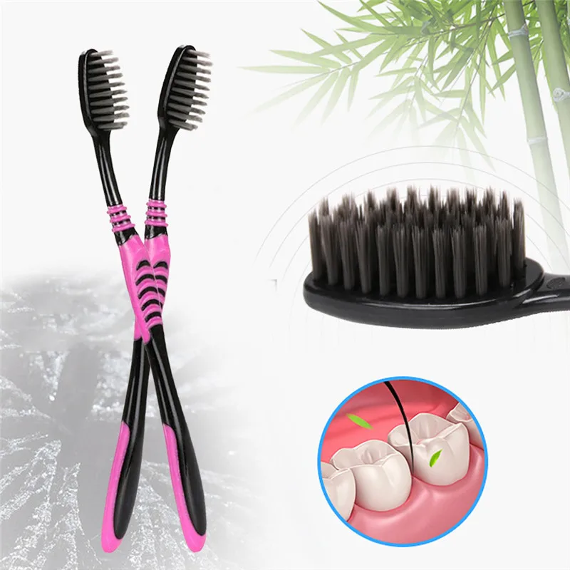 10 ⑤ упак. зубная щетка двойная ультра мягкая бамбуковый уголь нано Зубная уход за