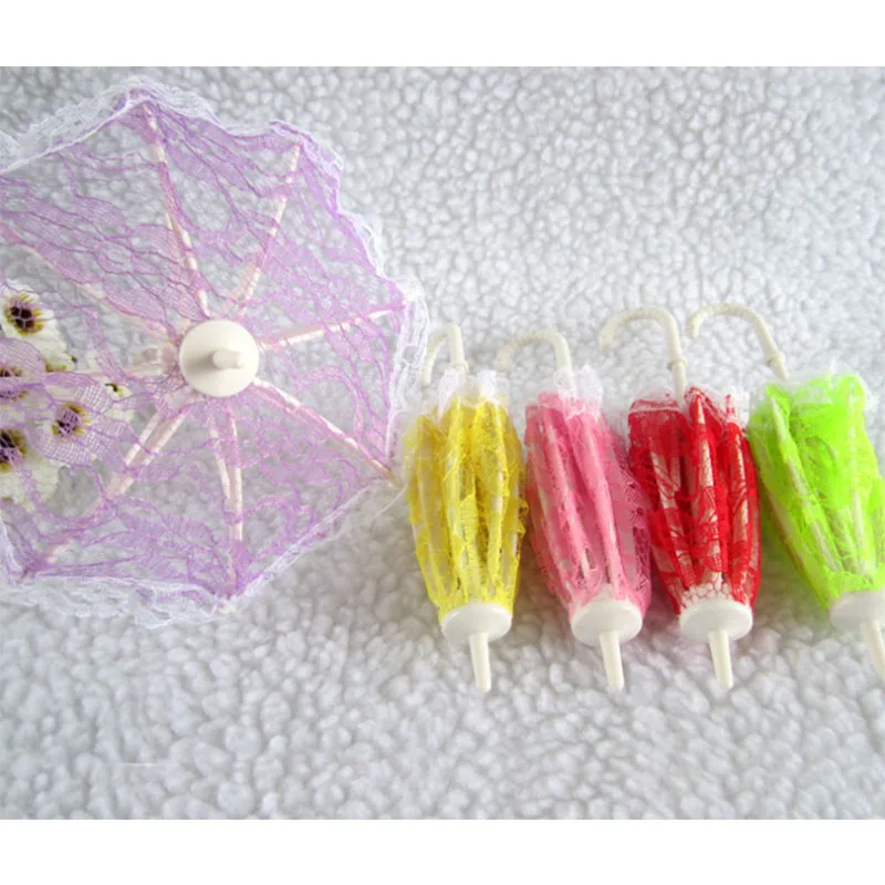 1PC Lovely Cute Mini Umbrella Doll Plastic Lace For Barbie Dolls Girls Play Toys Kids Birthday Gift Accessories | Игрушки и хобби