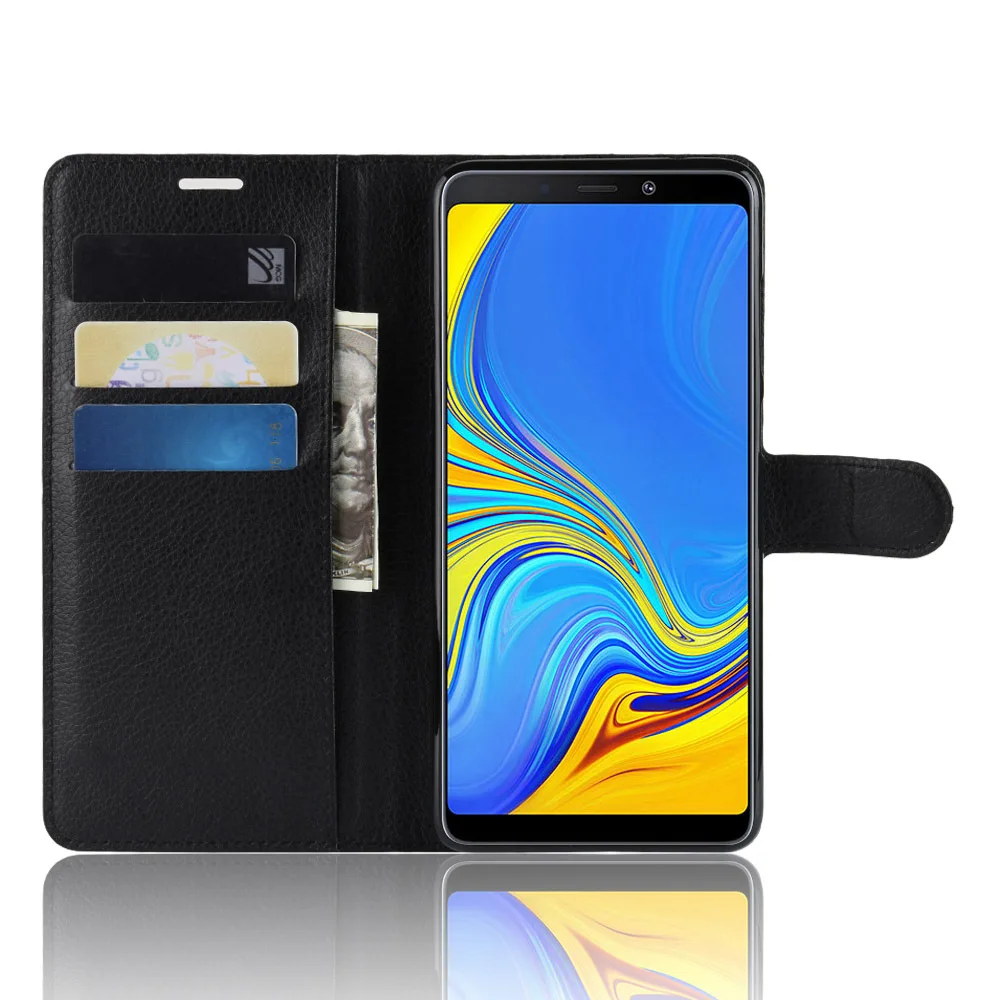 ПУ Кожаный чехол-портмоне с откидной крышкой чехол для samsung A6 A7 A8 A9 бумажник чехол для A10 A40 A20 A30 A50 A60 A70 A80 сзади чехол Etui чехол