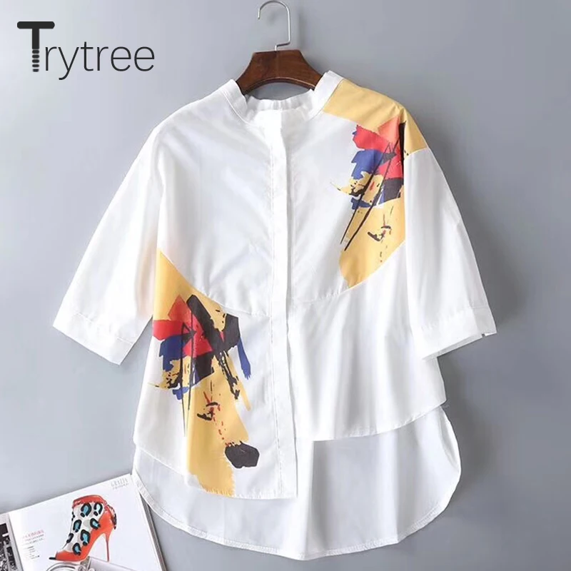 Женский офисный костюм Trytree повседневный из двух предметов однобортный Топ с