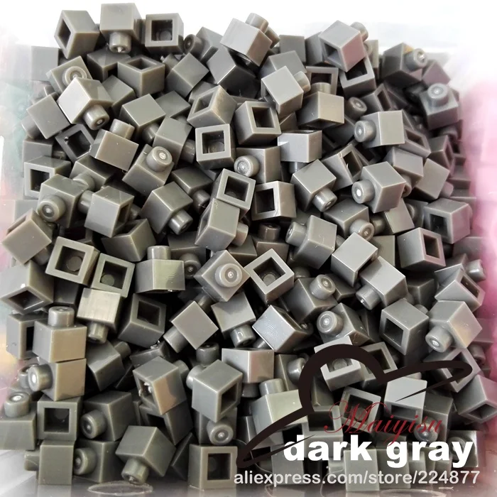 dark gray 200 кирпичи красочные Мозаика DIY Съемный Декор кирпич игрушечные строительные блоки для детей в стиле хип-хоп, кепка с козырьком, Бейсбол Кепки 200 шт./пакет - Цвет: dark gray