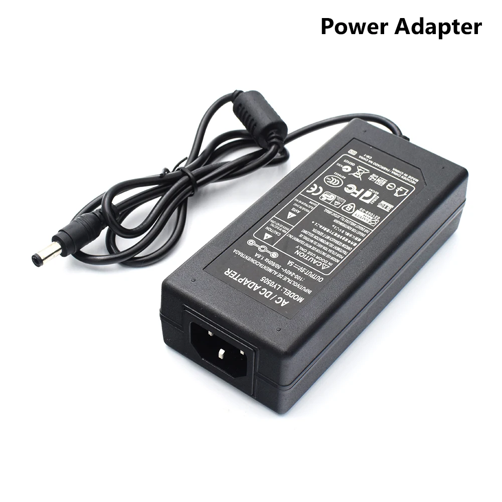 

12V 5A 6A 7A 8A AC 100V-240V Converter Adapter DC 5V 5A 6A 8A Power Supply DC 5.5mm x 2.1mm for 5050/3528 LED Light LCD Monitor