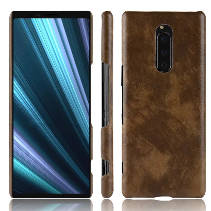 Чехол для Sony Xperia 1 L3 чехол премиум кожа текстура матовая жесткая задняя крышка