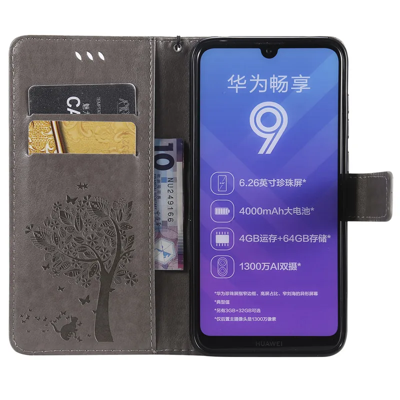 For Huawei Y7 Pro 2019 Case Y7Pro Cover Luxury PU Leather Phone Y 7 Flip | Мобильные телефоны и аксессуары