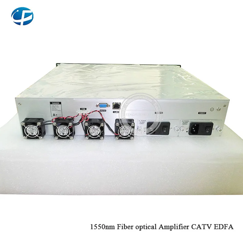 1U/80 Вт 1550nm 4 порта 20 дБм CATV EDFA высокой мощности волоконно-оптический усилитель, с WDM оптический усилитель