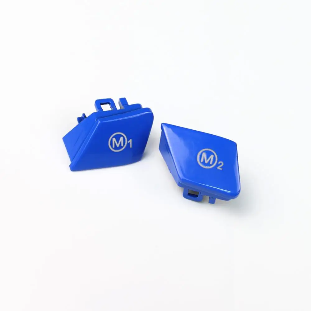 1 пара кнопка переключения на рулевое колесо для BMW M3 M4 F80 F82 F83 Blue|Лепнина