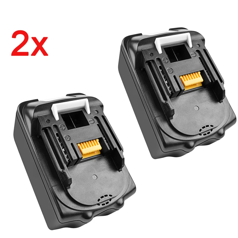 Batcool 2 шт. Замена батареи 6000 мАч 18 в для Makita BL1830 BL1835 BL1815 BCS550 BFS450 BHP453 BSS501 BVR450 MR100