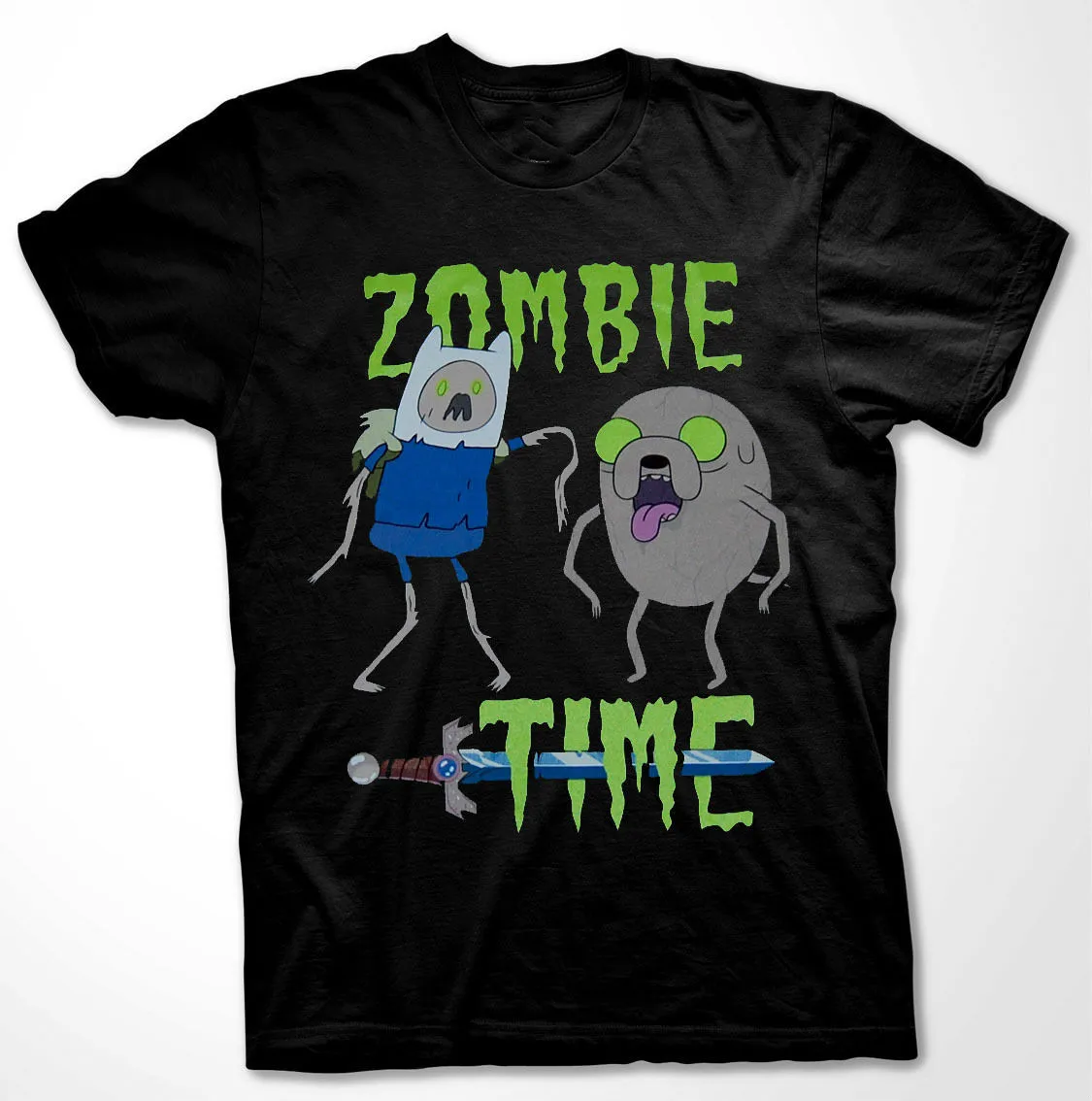 Adventure Time Zombie Футболка Джек Финн мультфильм вентилятор мужская рубашка S-3XL |