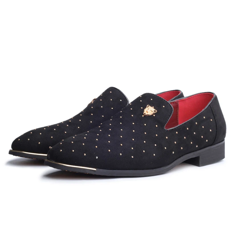 Лоферы мужские замшевые с острым носком удобные мокасины для вождения