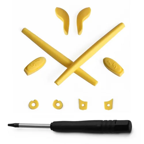 Yellow and T6 Mryok Замена Earsocks и Носовые фиксирующие накладки и Установка винт водительский инструмент T6 для-солнцезащитные очки Oakley Джульетта X-металлический корпус - Цвет линз: Yellow and T6