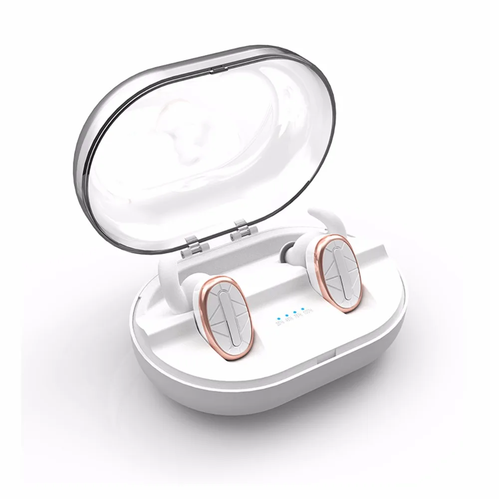 HSWT беспроводные наушники Bluetooth мини водонепроницаемые стерео TWS спортивные 900mA