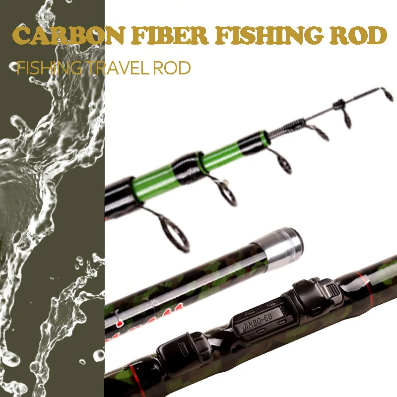 YIYI 30 rod 99% Carbon Fiber Telescopic carp Fishing Rod 4 5 6m 115cm 10-40g Sea Rods Spinning bolo | Спорт и развлечения