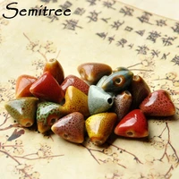 10pcslot 14mm triangle shape ceramic beads bracelets necklace spacer beads loose beads diy jewelry making handmade supplies