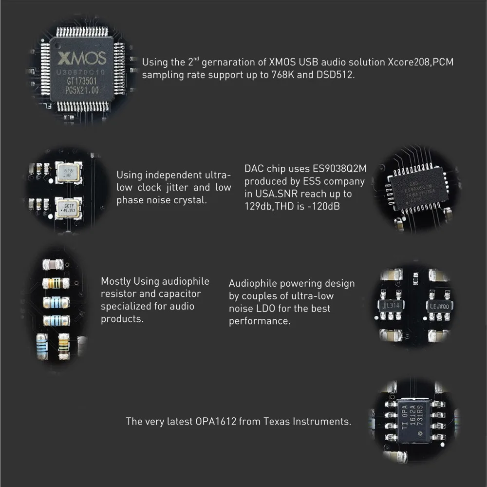 SMSL M8A ES9038Q2M DSD512 мини HIFI DAC USB Оптический/коаксиальный/XMOS USB аудио декодер