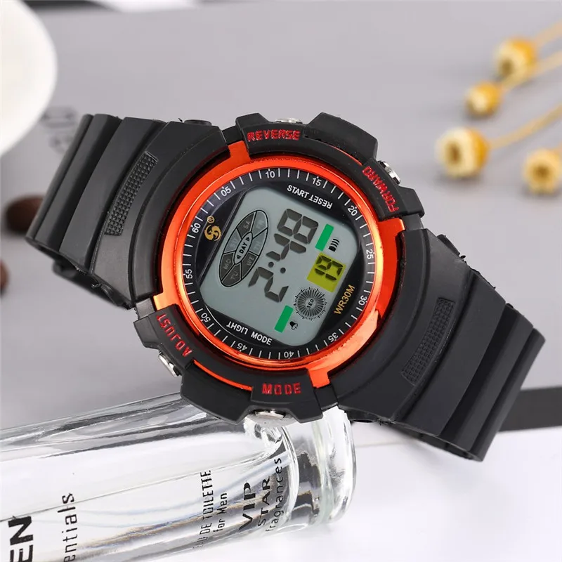 Многофункциональные 30 м водонепроницаемые часы цифровые двойного действия