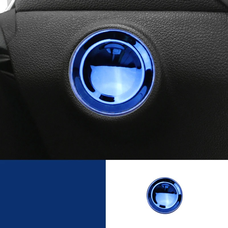 Lsrtw2017 нержавеющая сталь автомобиля одна кнопка старт планки для changan cs35 - Название цвета: blue