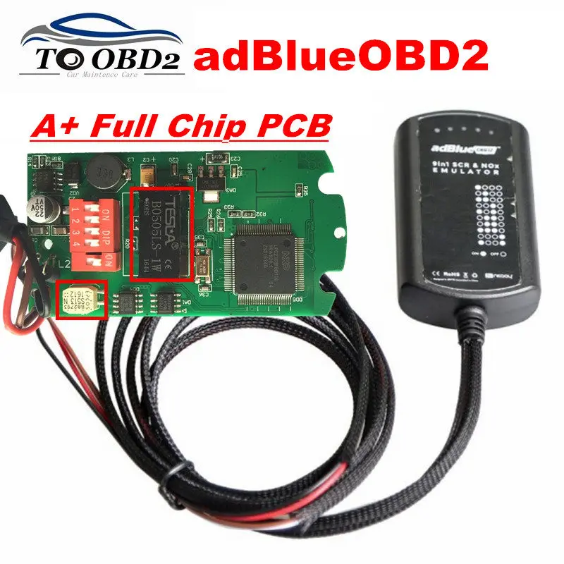 10 шт./лот AdBlue Эмулятор 9 в 1 Adblue 8 SCR и NOX системный ящик для Cummins Профессиональный Ad