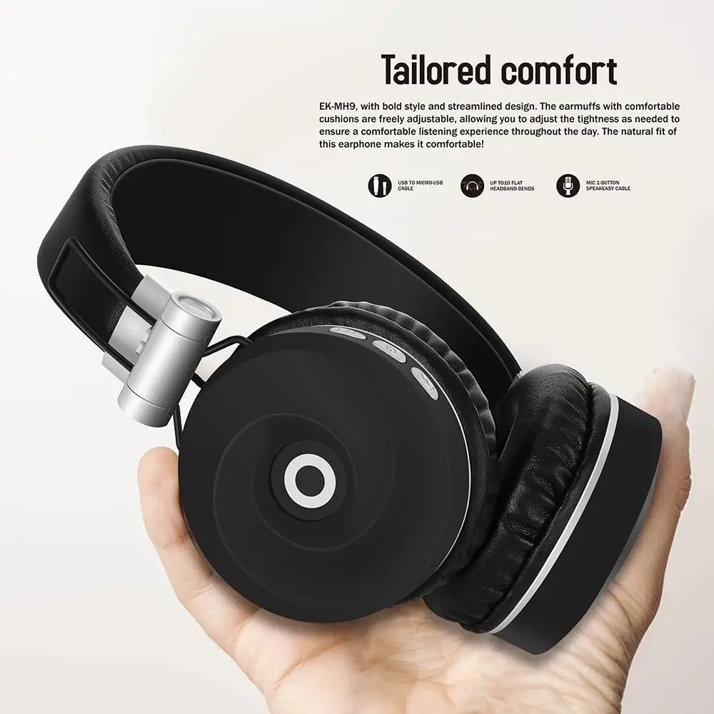 Беспроводные наушники BEESCLOVER MH9 Bluetooth 5 0 складные игровые стереонаушники для IPad