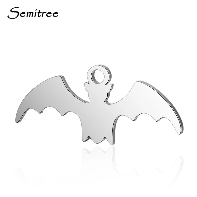 

Semitree 10 шт. из нержавеющей стали животные злые летучие мыши Подвески кулон для DIY ожерелье браслет ювелирных изделий Аксессуары