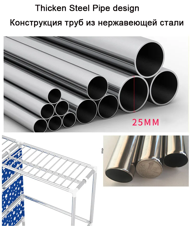 Actionclub 200*45*170 см большой Тканевый шкаф для семьи, подвесной шкаф для хранения, шкаф Оксфорд, Толстая стальная труба, мебель