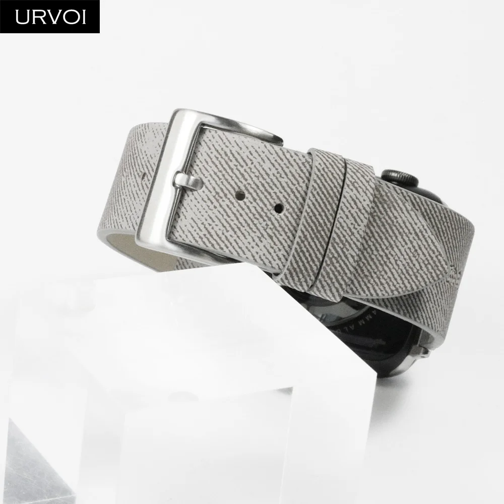 URVOI ремешок для apple watch series 4 3 2 1 iwatch PU Кожаный Удобный прочный дизайн с пряжкой 40 44