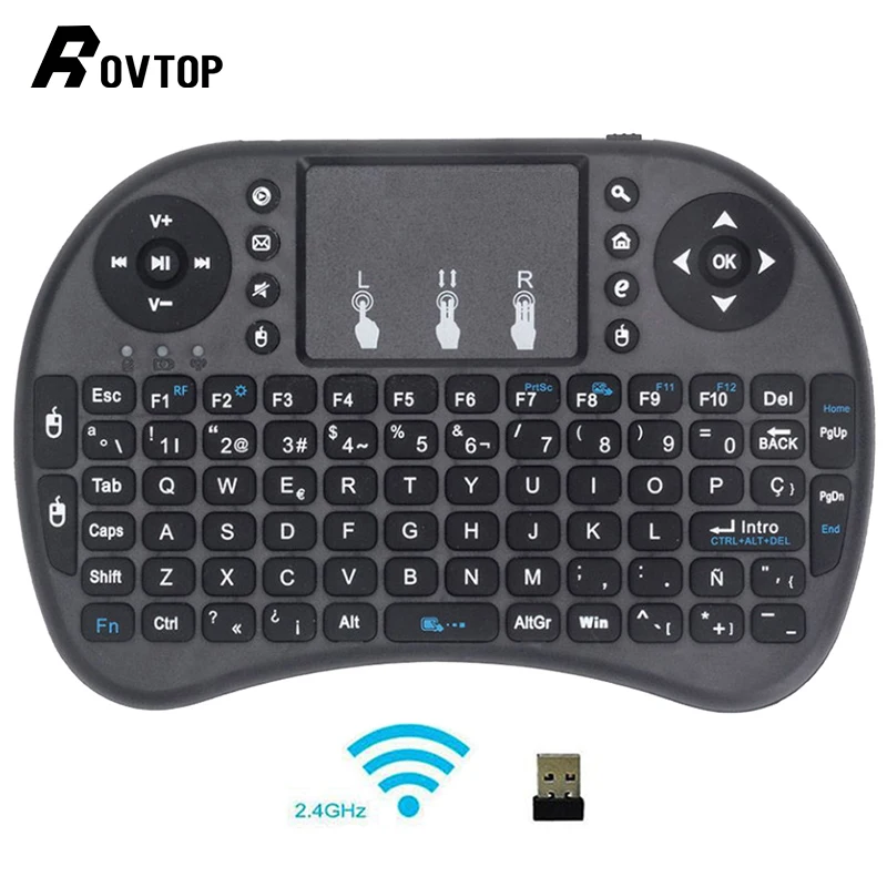 2 4 GHz Беспроводная Клавиатура Тачпад Fly Air мышь для Android TV Box телеприставка