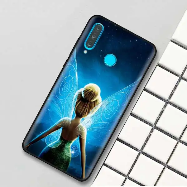 02 Черный силиконовый чехол для huawei P30 P20 P10 mate 20 10 Nova 5 5i Lite Pro P Smart+ Z Shell Tinkers Bell Tinkerbell - Цвет: 02