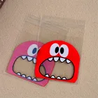 Самоклеящиеся пакеты для печенья, 50 шт.лот, 7 х7 см + 3 см