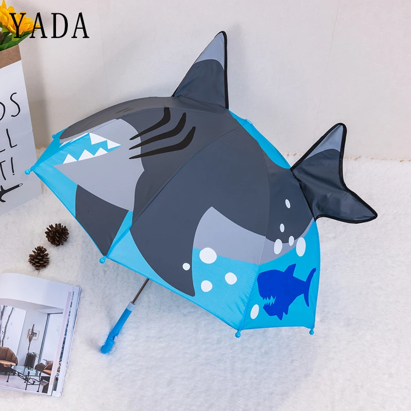 Новый дизайн мультяшный 3d зонт YADA с изображением океана и акулы дождестойкий от
