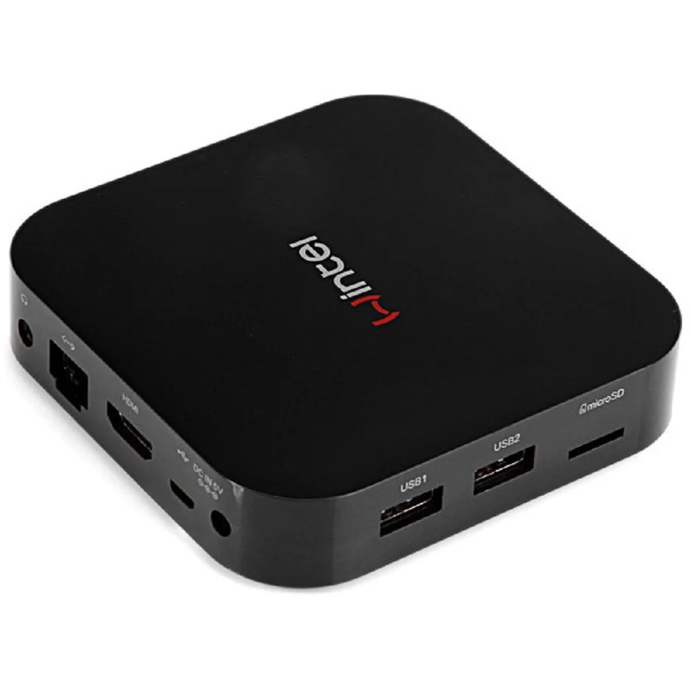 Портативный Wintel W8 Z3735F Quad Core Двойной Загрузки Wi Fi Smart TV коробка 2 ГБ/32 ГБ Bluetooth 4.0 ЕС
