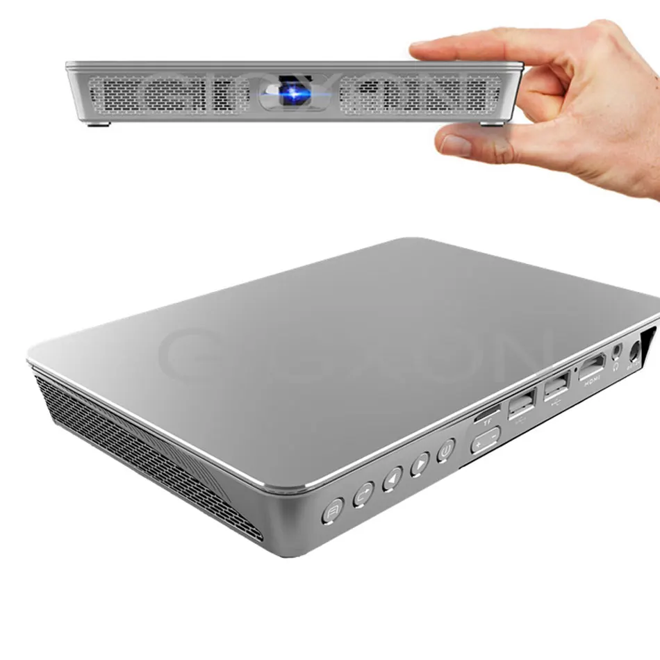 Gigxon P9 мини-проектор DLP 1920x1080P Max 4K Поддержка 200 Ansi Android 7,1 8 Гб rom 3D HD wifi Proyector портативный видеопроектор