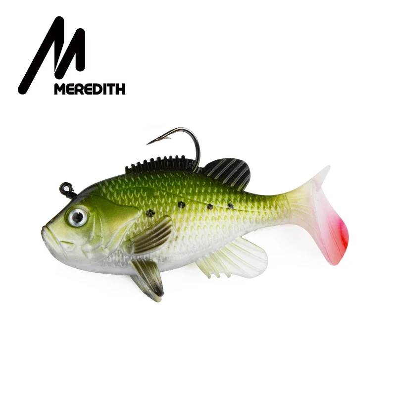 C Meredith 3,1" Sunfish 3 шт. 21,6 г 8 см свинцовая наживка для рыбалки, искусственные мягкие приманки, мягкие воблеры для рыбалки, свинцовая наживка, Снасть - Цвет: C