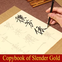 chinese copybook of slender gold font huizong characterized painting supplies character nong fang shi copybook