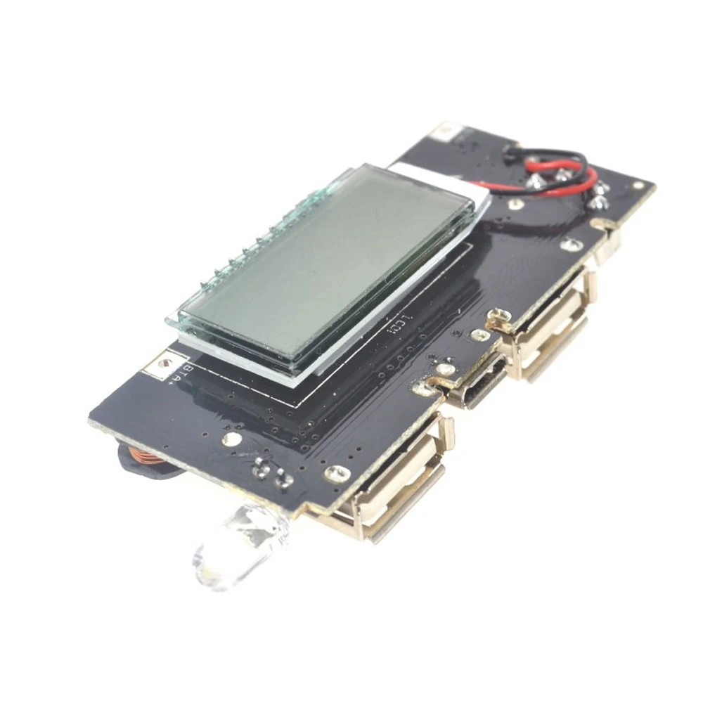Модуль питания печатной платы с двойным USB 18650 для зарядки аккумуляторов 5 В 1 А а