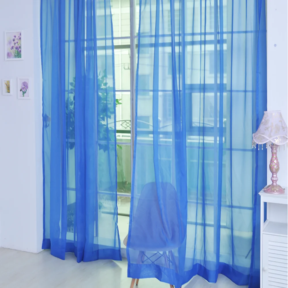 Современные шторы s для гостиной cortinas, 1 шт., чистый цвет, тюль, занавеска на дверь, окно, драпировка, панель, отвесный шарф, подзоры, 200x100 см