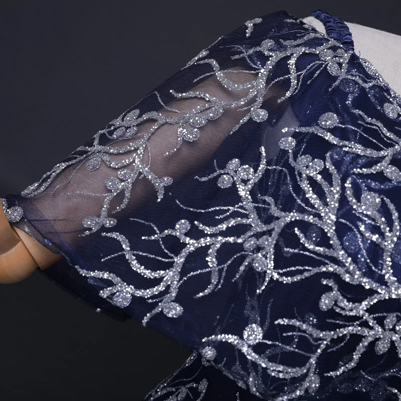 FADISTEE Новое шикарное платье с блестками для выпускного вечера Vestido de Festa длинное стильное платье в пол с вырезом лодочкой и шнуровкой на спине