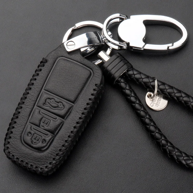Совершенно новый кожаный чехол для дистанционного ключа Toyota Camry 8 th/Prado 2018|leather key fob