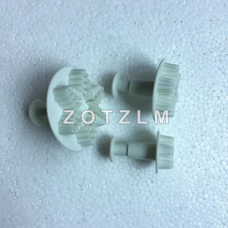 3 шт/набор различных серии снега форма пластиковый набор резаков для печенья