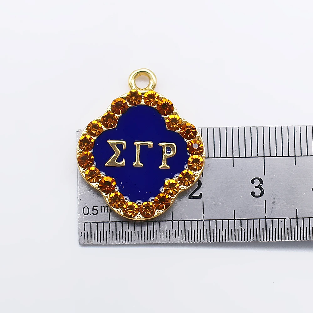 Горячая Мода Кристалл инкрустированная эмаль металлический Клевер очарование