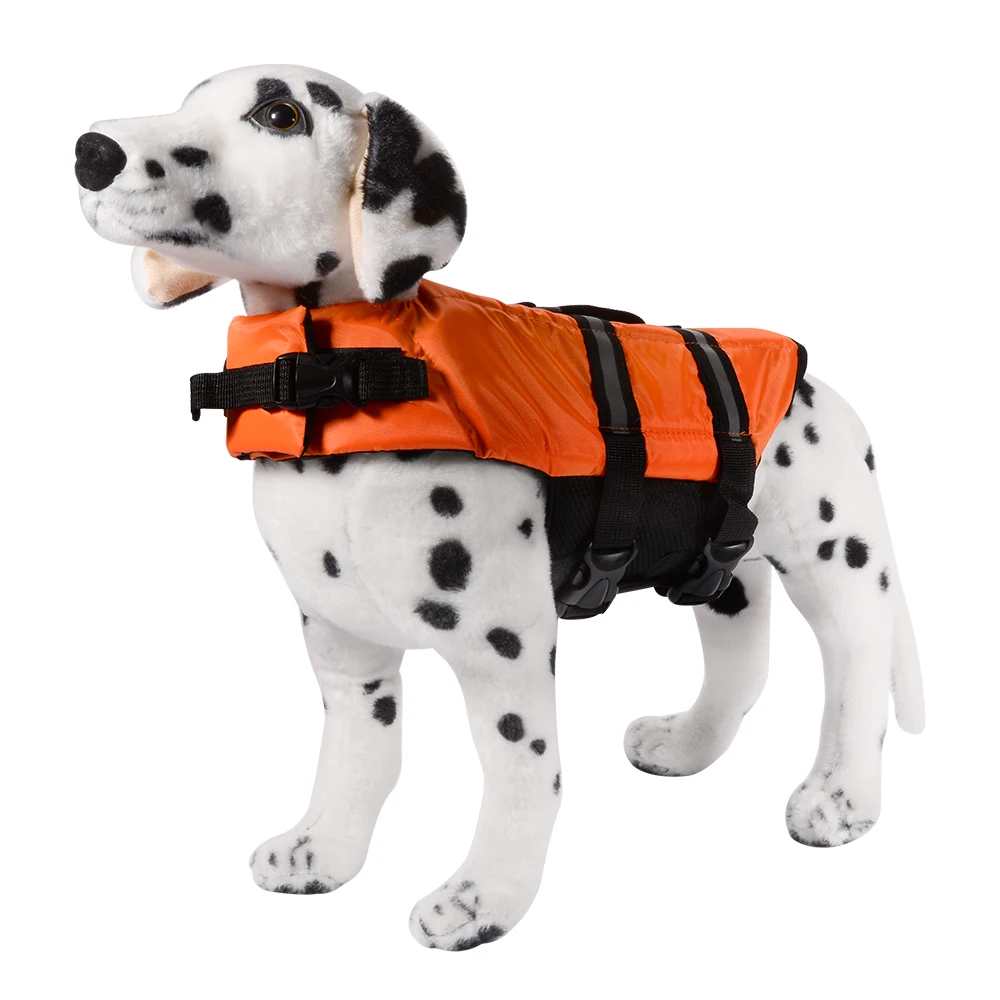 Pet Dog Life Jacket Swimming Coat Reflective Adjustable in Orange OS576-OS579 | Дом и сад