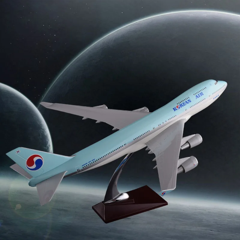 

Prenoy Resin 47cm Boeing 747 Aircraft Model Korean Air Airlines Airplane Model Korea Plane Airways Airbus Aero Static Model