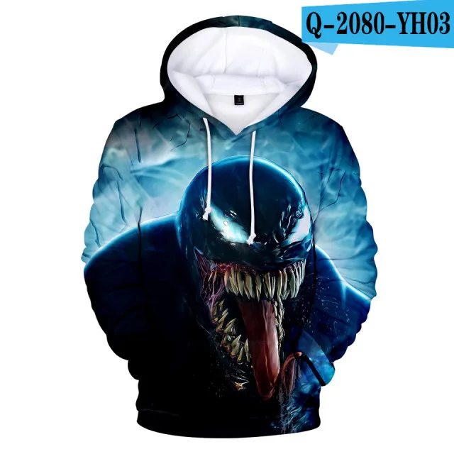 Venom толстовки для мужчин 3d принт Толстовка Повседневная куртка с карманами для мужчин и женщин хип хоп Harajuku одежда 4XL - Цвет: 3dwy-16