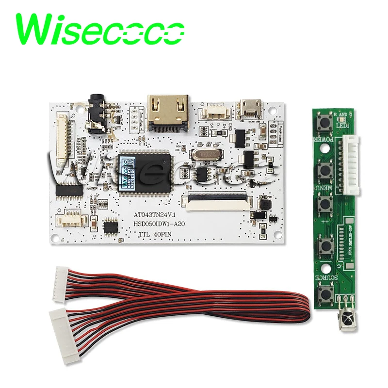 Tft ЖК-экран панель 5 дюймов 480x272 Φ-0299 micro usb 40pin плата контроллера | Компьютеры и офис