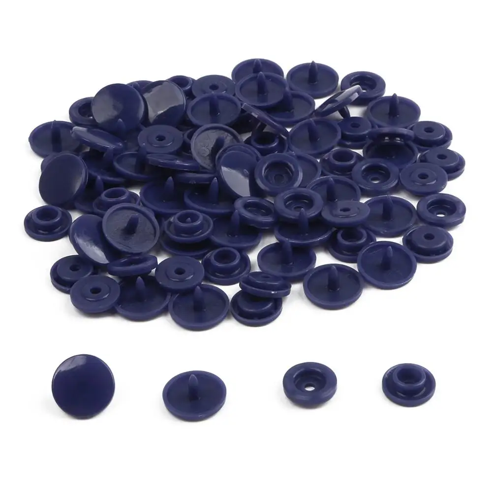 Dark Blue 20 комплектов круглых пластиковых защелок кнопки крепежа Кам Т5 12 мм аксессуары для одежды для детской одежды Зажимы пододеяльник лист кнопки - Цвет: Dark Blue
