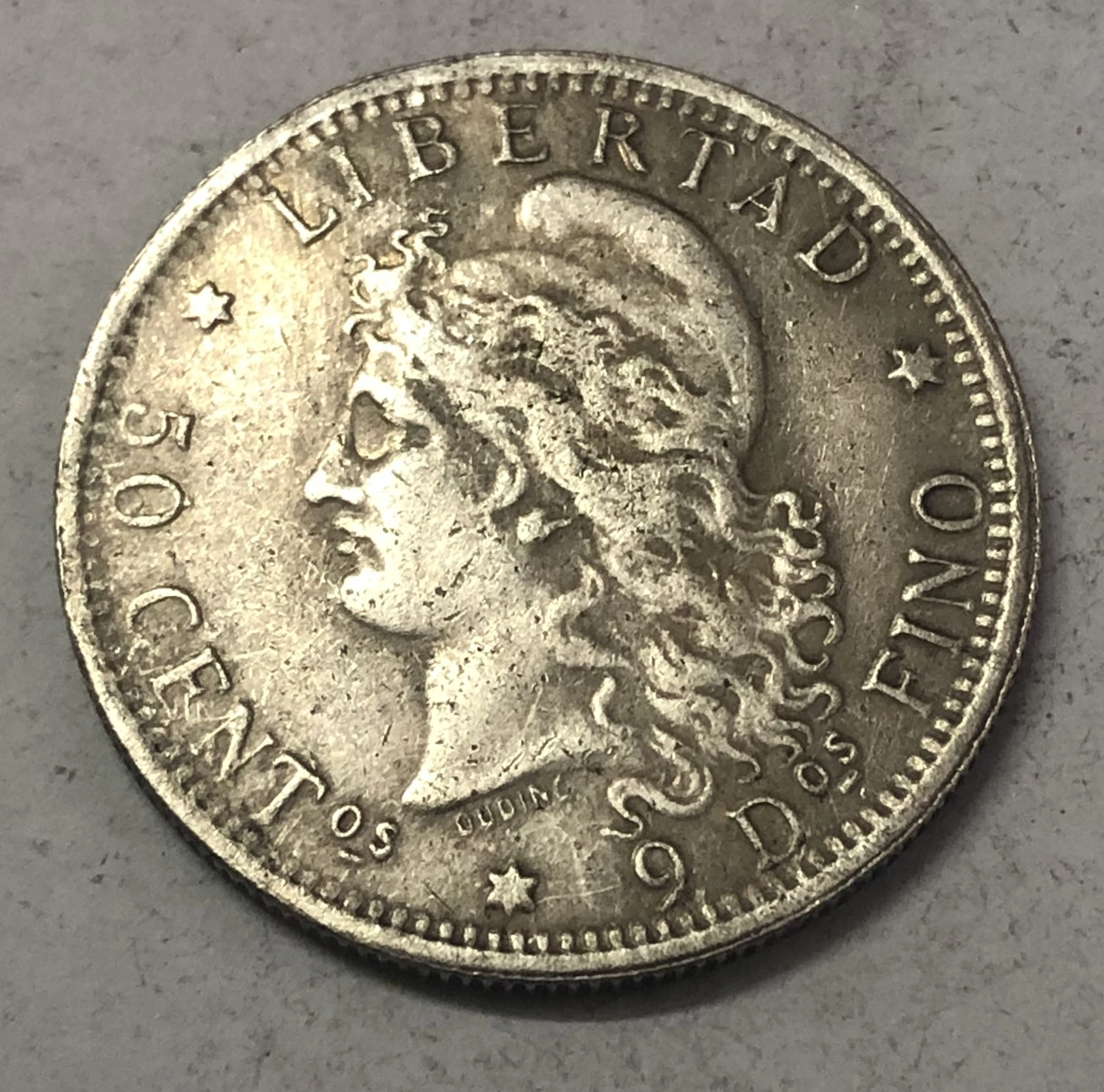 

1882 Argentina 1 Peso Copy